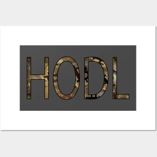 BITCOIN HODL Posters and Art